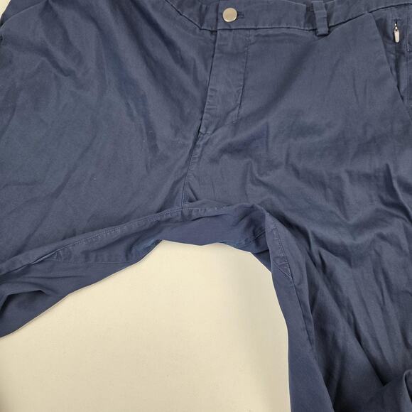 Lululemon Pants Mens 34 Navy Blue Chino Golf Performance Stretch Zip Pocket - Picture 3 of 13